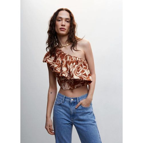 Top asymétrique volants - Mango - Modalova