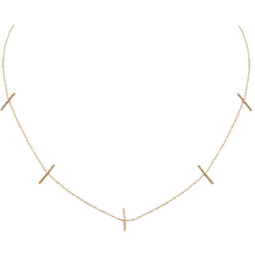 Collier barette doré à l' fin DISCO - CAROLINE NAJMAN - Modalova