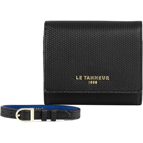 Coffret cadeau : bracelet et porte monnaie à rabat en cuir monogramme LISE - Le Tanneur - Modalova