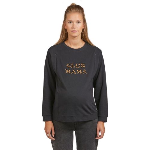 Sweat molleton à message grossesse et allaitement - VERTBAUDET - Modalova