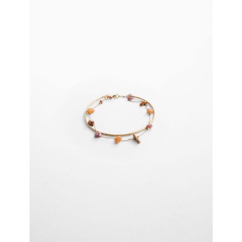 Bracelet perles pierres - Mango - Modalova