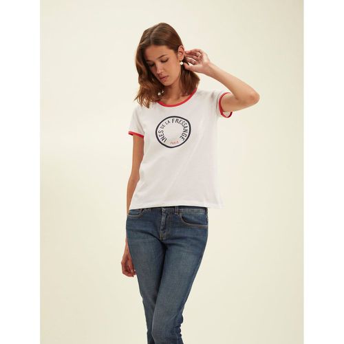 T-shirt droit en coton manches courtes, PRISCILLA - INES DE LA FRESSANGE PARIS - Modalova
