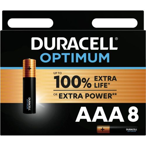 Pile lot 8 piles AAA / LR03 OPTIMUM - Duracell - Modalova