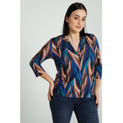 Blouse à imprimé graphique - CASSIS - Modalova