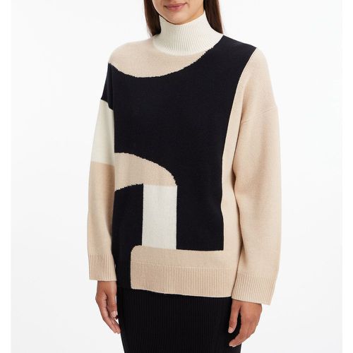 Pull col montant en fine maille laine et cachemire - Calvin Klein - Modalova