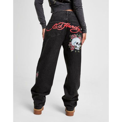 Jean Relax Bloom Skull - - Ed Hardy - Modalova