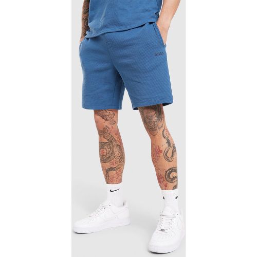 BOSS Short Waffle - Bleu, Bleu - Boss - Modalova
