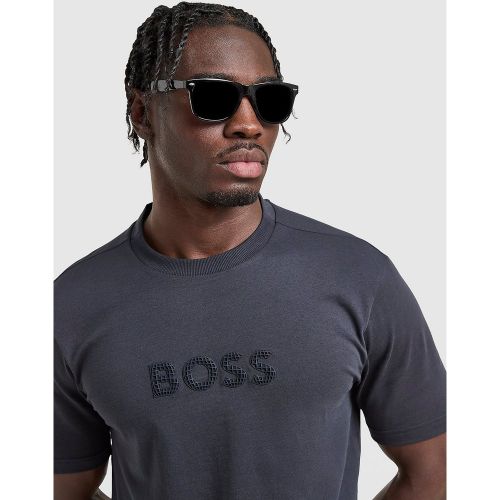 BOSS T-shirt Grid - Bleu, Bleu - Boss - Modalova