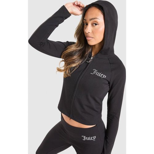Sweat à capuche zippé Logo Jersey - - Juicy Couture - Modalova