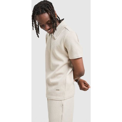 Polo zippé Textured - - Belier - Modalova