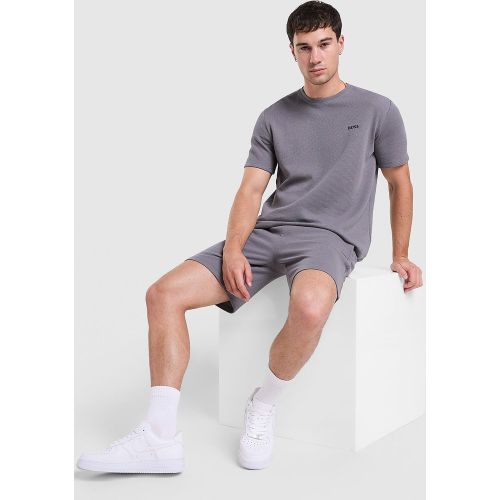 BOSS T-shirt Waffle - Gris, Gris - Boss - Modalova