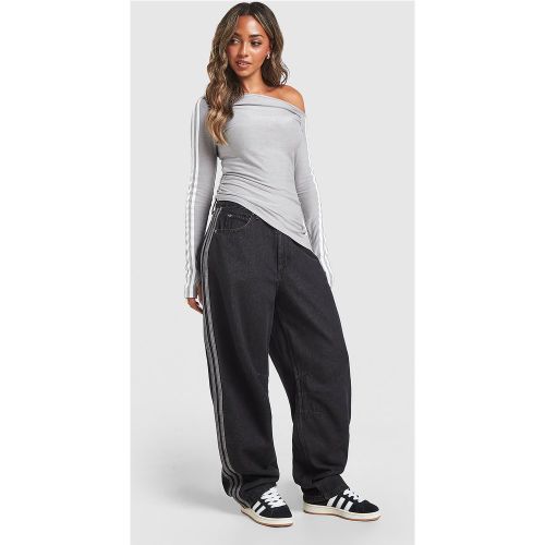 Pantalon Barrel Taille Haute Denim - - adidas Originals - Modalova