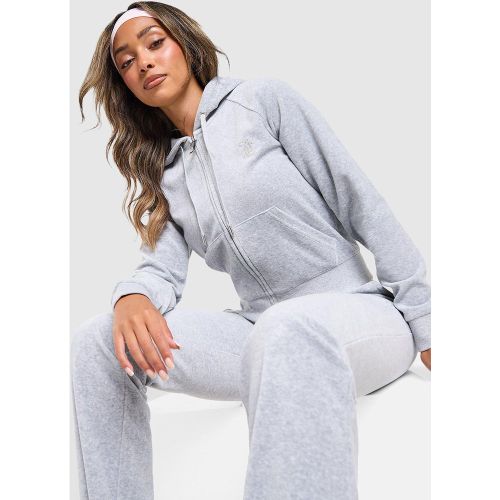 Sweat à capuche zippé Diamante JC - - Juicy Couture - Modalova