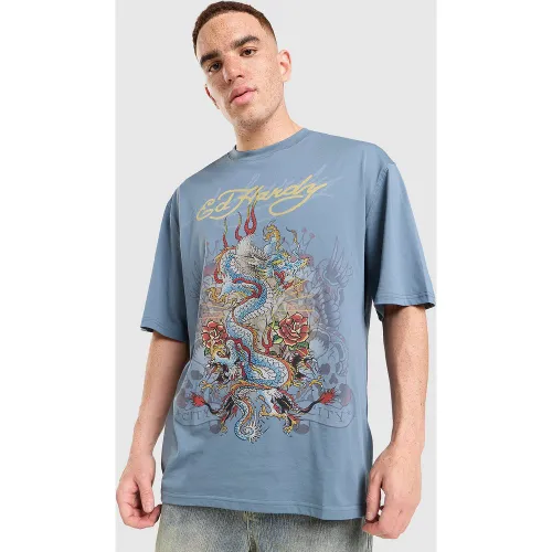 T-shirt Diamante Dragon - - Ed Hardy - Modalova