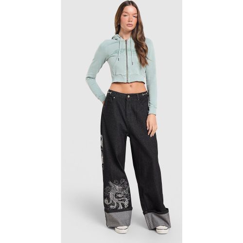 Dragon Turn Up Jeans - - Ed Hardy - Modalova
