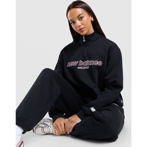Collegiate Cropped 1/4 Zip Sweatshirt - - New Balance - Modalova