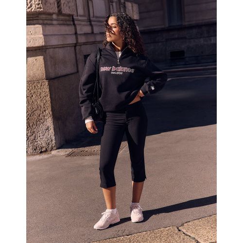 Collegiate Cropped 1/4 Zip Sweatshirt - - New Balance - Modalova