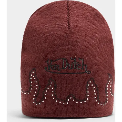 Flame Jewel Beanie Hat - - Von Dutch - Modalova