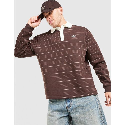 Stripe Rugby Sweatshirt - - adidas Originals - Modalova