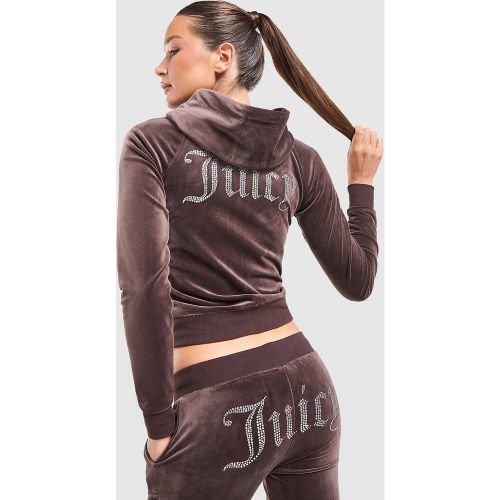 Sweat à capuche zippé Diamante JC - - Juicy Couture - Modalova