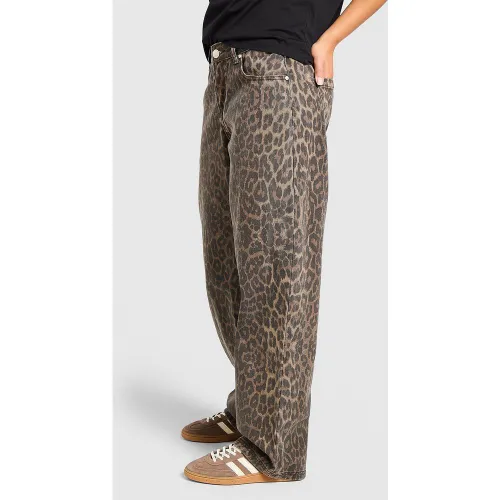 Leopard Jeans - - Unlike Humans - Modalova