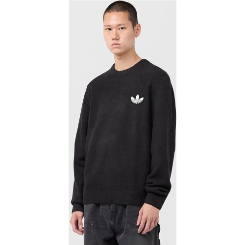 Pull à col rond en tricot Trefoil Essentials - adidas Originals - Modalova