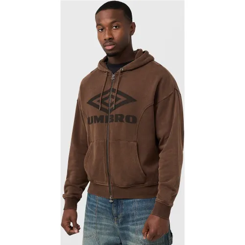 Hoodie Zip Sports Culture Washed - Umbro - Modalova