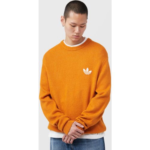 Pull à col rond en tricot Trefoil Essentials - adidas Originals - Modalova