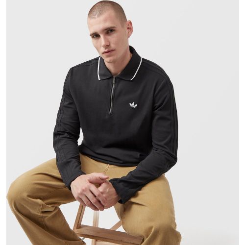 Stripes Polo Sweatshirt - adidas Originals - Modalova