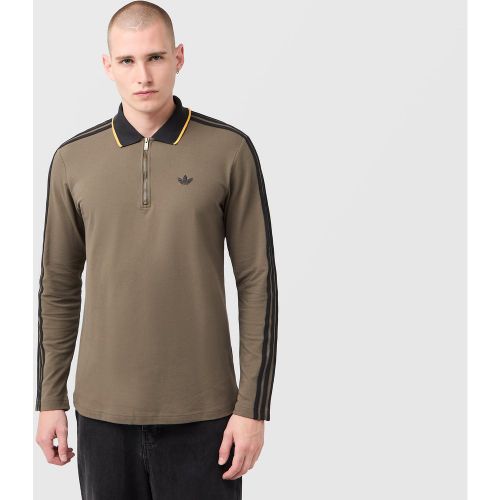 Stripes Polo Sweatshirt - adidas Originals - Modalova