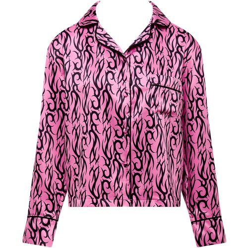 Bluebella BB x Ashley Williams Chemise en Satin De Luxe Imprimé Tatouage - Bluebella - FR - Modalova