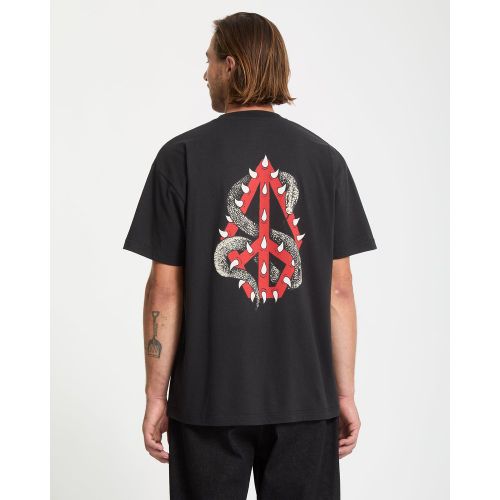 Volcom T-Shirt Snake Peace - Black - Volcom - Modalova