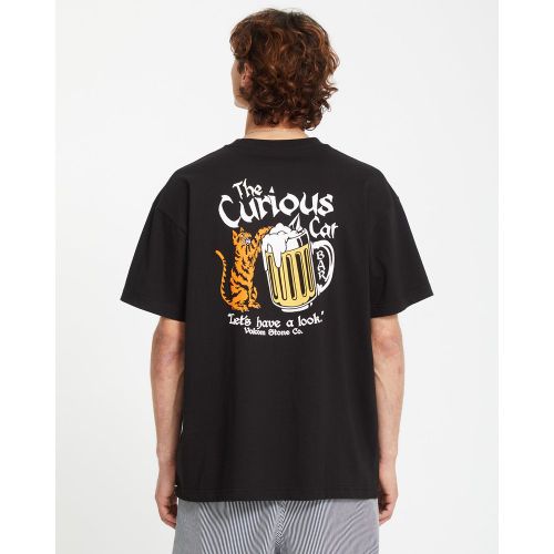 Volcom T-shirt Curious Cat - BLACK - Volcom - Modalova