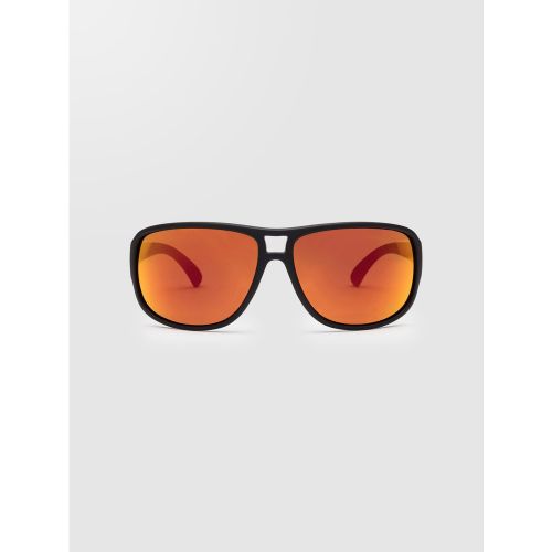 Lunettes de soleil Stoke Matte Black (Verres orange effet miroir) - Volcom - Modalova