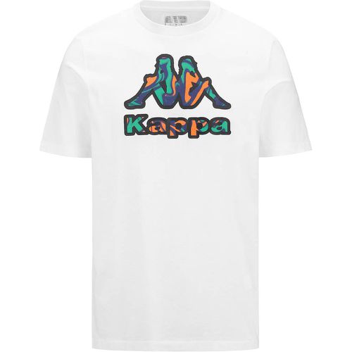 T-shirt Logo Fioro Blanc Homme - Kappa - Modalova