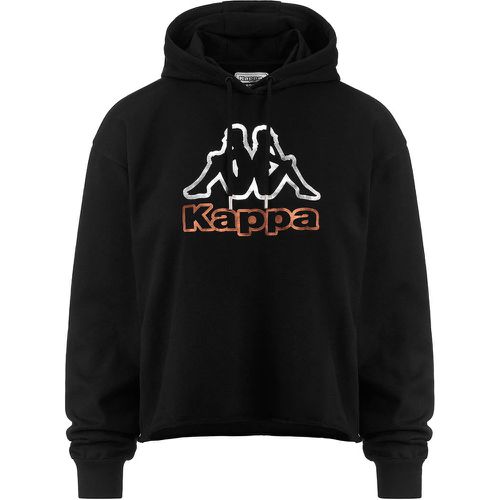 Hoodie Logo Fruova Noir Femme - Kappa - Modalova