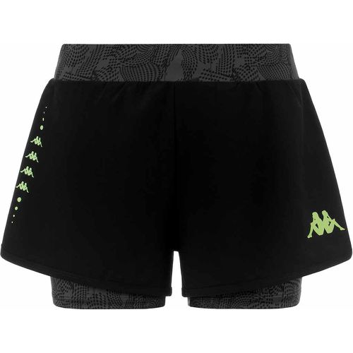 Short Kombat Feva Noir Femme - Kappa - Modalova