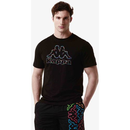 T-shirt Logo Fario Noir Homme - Kappa - Modalova