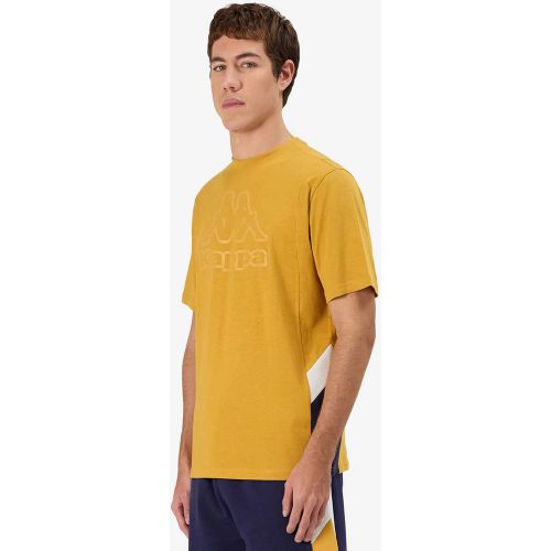 T-Shirt Grapo Jaune Homme - Kappa - Modalova