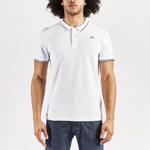 Polo Ezio Blanc Homme - Kappa - Modalova