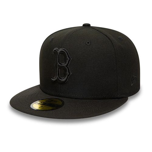 Casquette 59FIFTY Fitted Boston Red Sox MLB Black on Black unisex - New Era Cap - Modalova