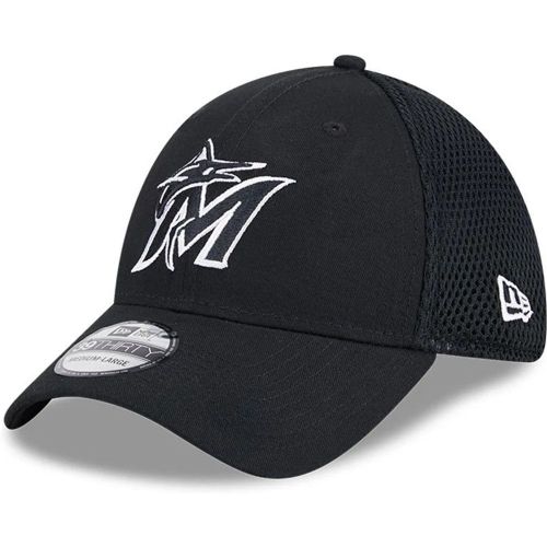 Casquette 39THIRTY Stretch Fit Miami Marlins MLB Evergreen Neo Noir unisex - New Era Cap - Modalova