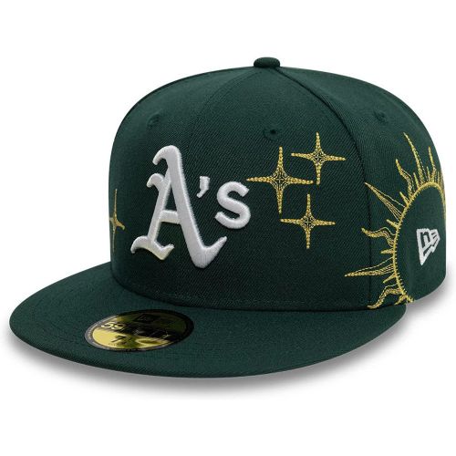 Casquette 59FIFTY Fitted Athletics MLB Zodiac Vert Foncé unisex - New Era Cap - Modalova