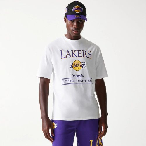 T-shirt Oversize LA Lakers NBA Team Graphic Blanc unisex - New Era Cap - Modalova