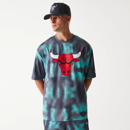 T-shirt Oversize Chicago Bulls NBA All Over print Infill Vert unisex - New Era Cap - Modalova