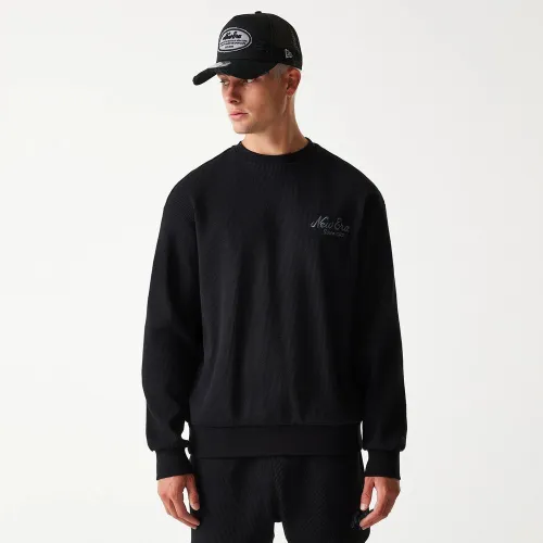 Pull Oversize New Era Waffle Noir unisex - New Era Cap - Modalova