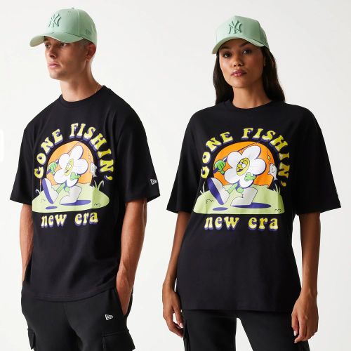 T-shirt Oversize New Era Outdoor Graphic Noir unisex - New Era Cap - Modalova