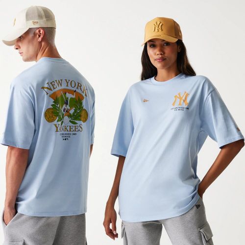 T-shirt Oversize New York Yankees MLB Baseball Graphic Bleu Pastel unisex - New Era Cap - Modalova