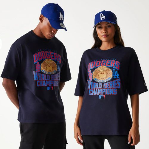 T-shirt Oversize LA Dodgers MLB World Series Bleu Marine unisex - New Era Cap - Modalova