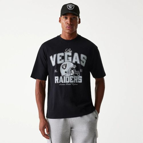 T-shirt Oversize Las Vegas Raiders NFL Helmet Noir unisex - New Era Cap - Modalova